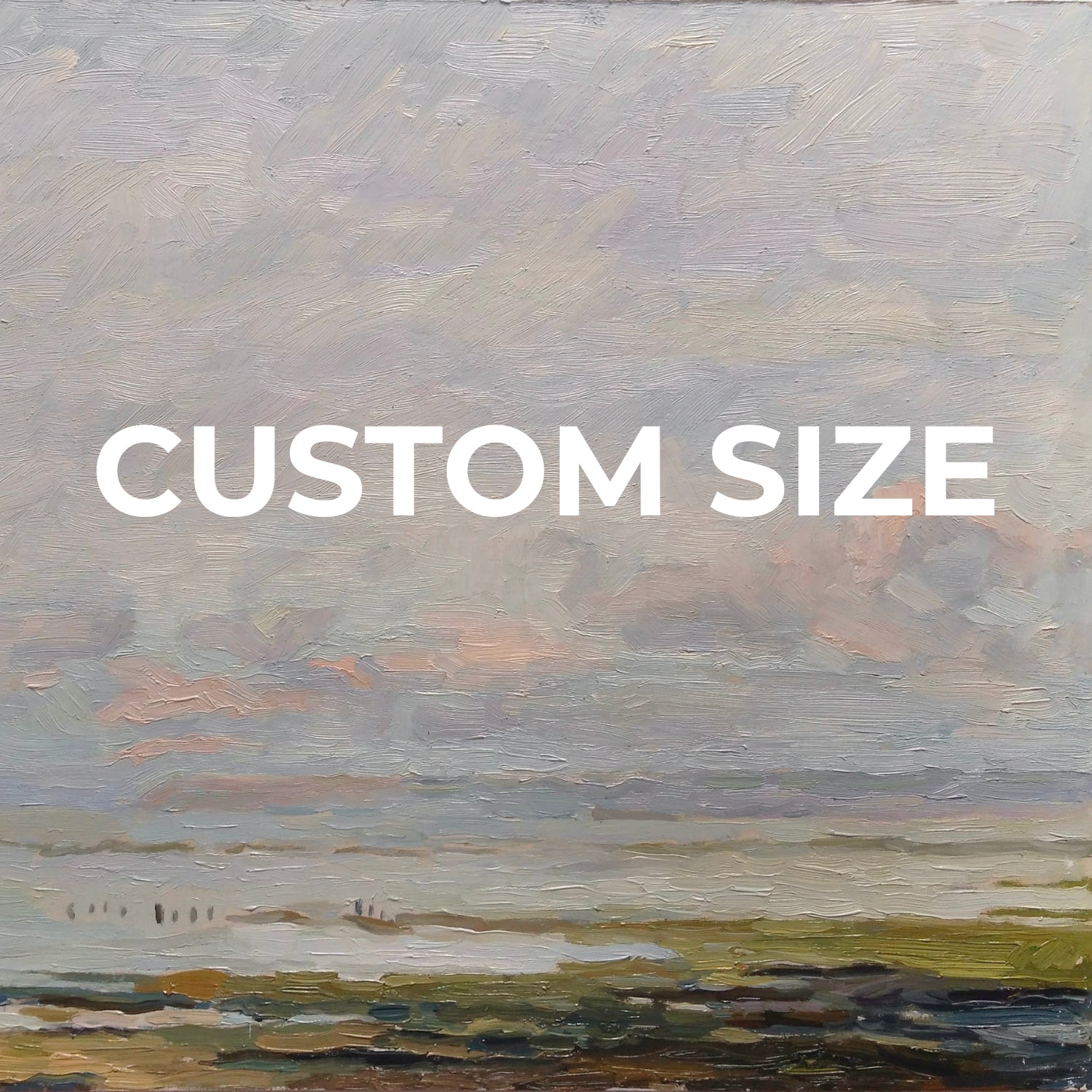Custom size oil painting