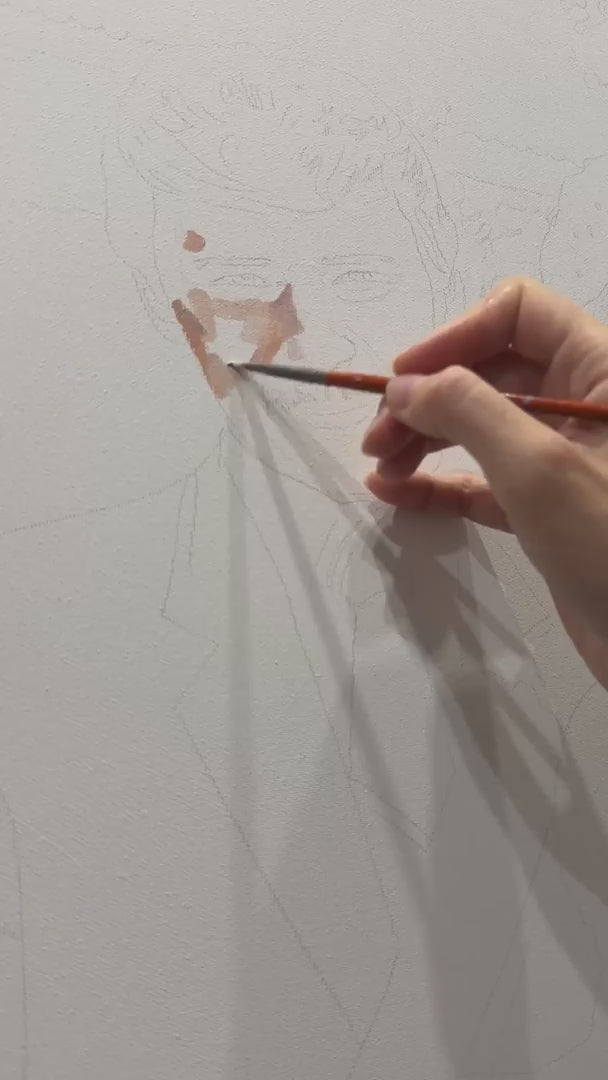 Custom Hand-Painted Oil Portrait Painting of a Person from Your Photo - Drawiind